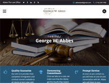 Tablet Screenshot of abbeslaw.com